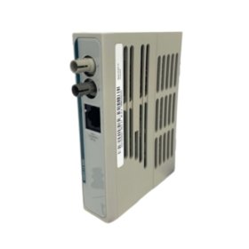 Emerson 1C31204G01 Remote Node Personality Module with fiber-optic 850 nm, RS-232 diagnostic port, 2 km range, +24V power monitoring.