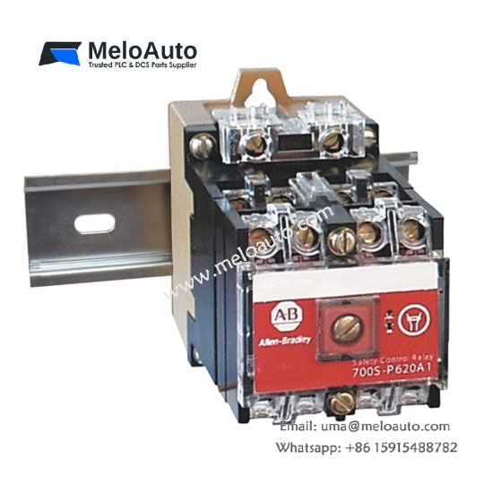 Buy Allen-Bradley 700S-DCP710DZ24 Safety Relay, 24V DC coil, 5A @ 600V, DIN rail mount, 10M ops, for industrial safety control.
