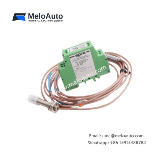 The EPRO PR6423/003-031 eddy current sensor measures radial & axial displacement, speed, and eccentricity in turbomachinery, with high accuracy and durability.