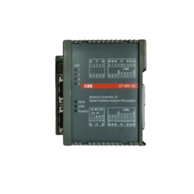 The ABB 07MK92 GJR5253300R3161 is a communication processor module supporting Modbus, CANopen, and Ethernet, ideal for industrial automation and control systems.