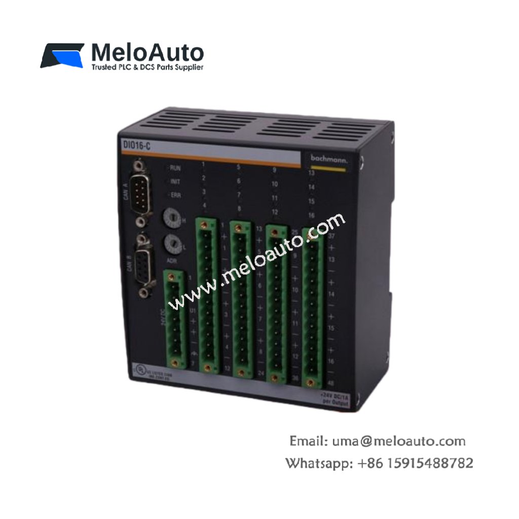BACHMANN DIO16-C Digital I/O Module – Compact CAN Slave Module with 16/32/64 Channels