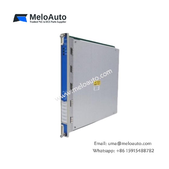 Bently Nevada 3500/60 133835-01 I/O module with 8 analog inputs, 16 digital inputs, isolated channels, and RS-485 communication.