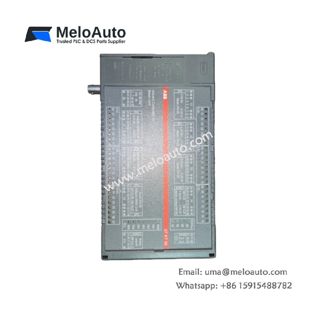 ABB 07KT98E2 07KT98F JR5253100R0160 – Advant OCS KBA Base Unit