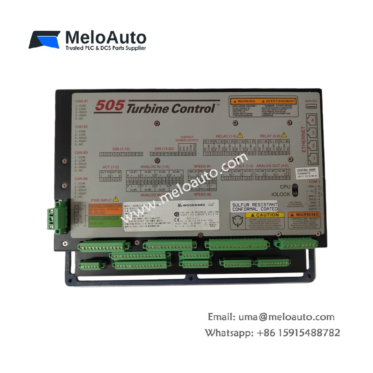 Woodward 8200-1302 Digital Governor Control Panel