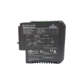 Emerson KJ3204X1-BA1 12P3275X022 offers eight isolated 24 VDC digital outputs with 1 A drive capability and wide-range industrial environmental ratings.