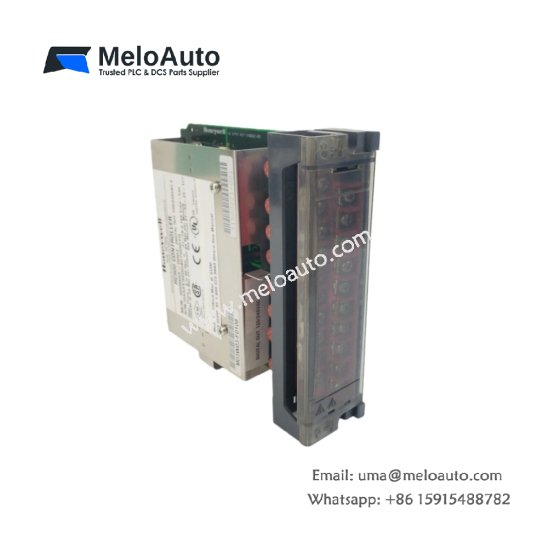 Efficiently control high-power devices with the Honeywell 900H03-001 8-channel digital output module. Supports 120/240 VAC with diagnostics and high current output.