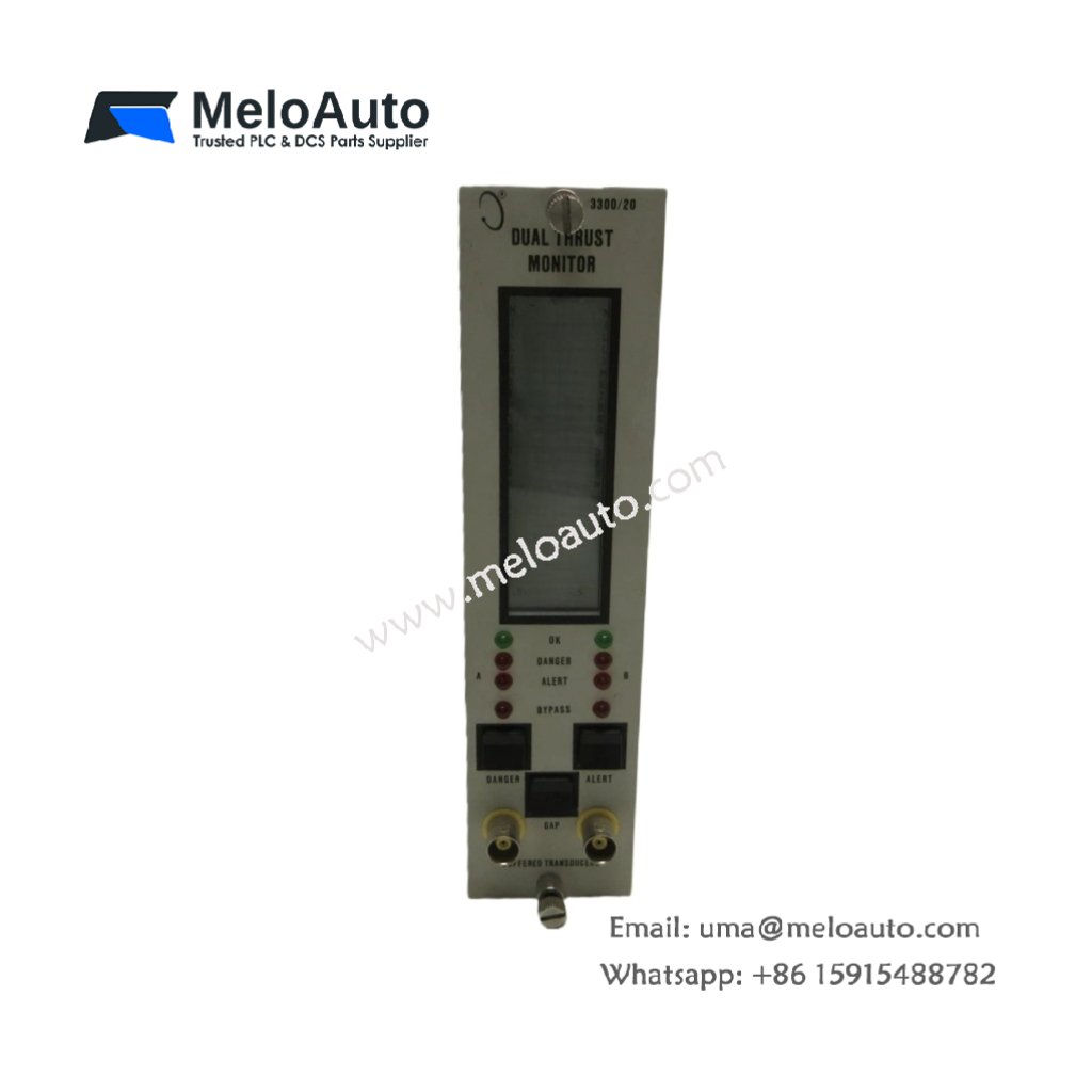 Bently Nevada 3300/20-12-01-01-00-00 Dual Thrust Position Monitor – Precision Monitoring for Rotating Machinery