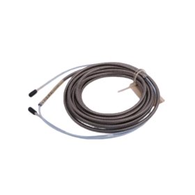 The Bently Nevada 330930-065-02-00 NSv Extension Cable features 6.5 meters length, stainless steel armor, and 9-pin connectors, perfect for Bently Nevada vibration monitoring systems.