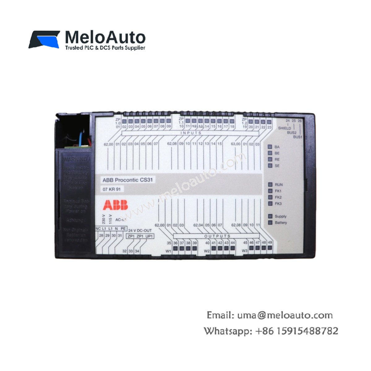 ABB 07KR91 GJR5250000R0101 Central Processing Unit (CPU)