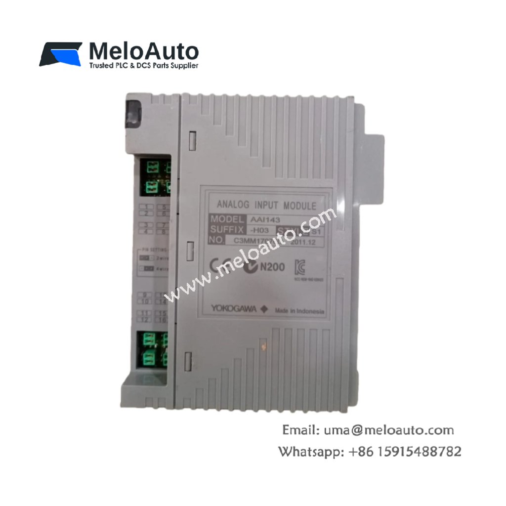 Yokogawa AAI143-H03: 16-Channel Isolated Analog Input Module