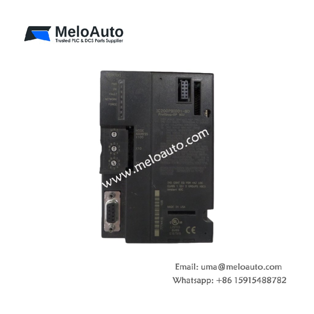 GE IC200PBI001 – Versamax Profibus Network Interface Unit (NIU)