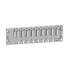 The Schneider BMXXBP0800 is a durable 8-slot rack for Modicon M340 I/O modules. It offers flexible mounting options and operates within a wide temperature range.