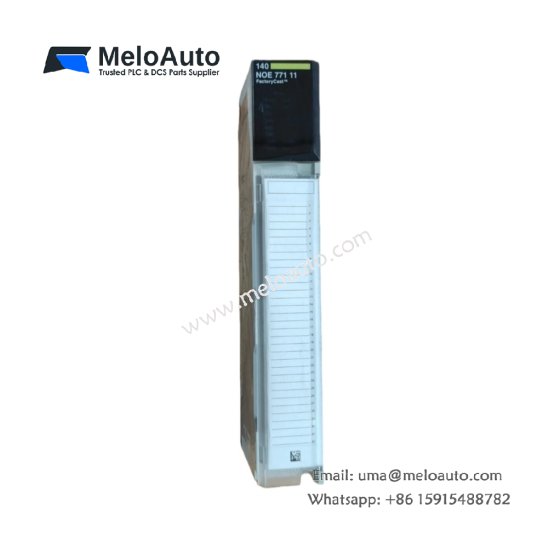 Explore the Schneider 140NOE77111 Ethernet network module for the Modicon Quantum series. Supports Ethernet Modbus TCP/IP, 10/100 Mbit/s transmission, and SNMP network management.