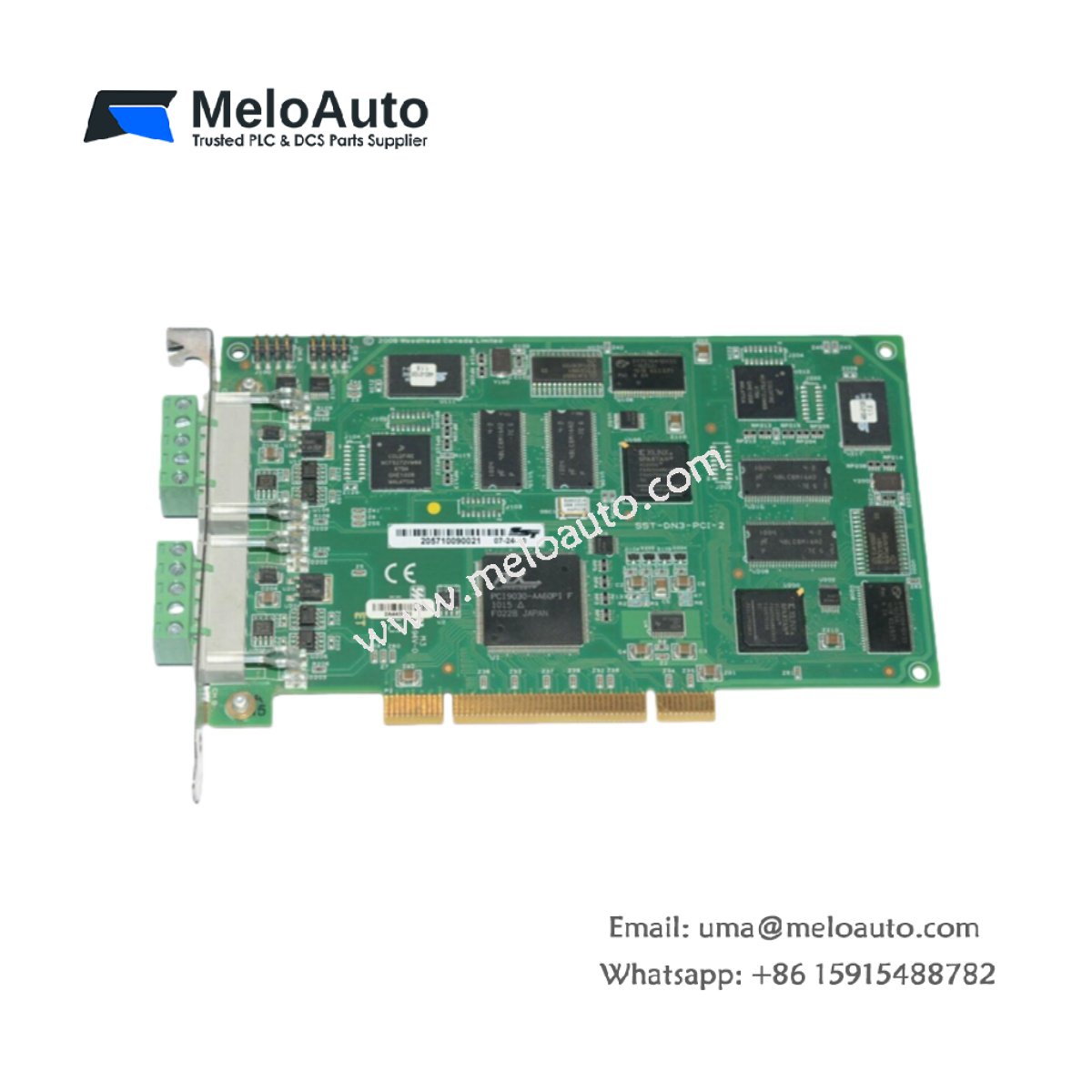 Woodward SST-DN3-PCU-2-E DeviceNet Network Interface Card