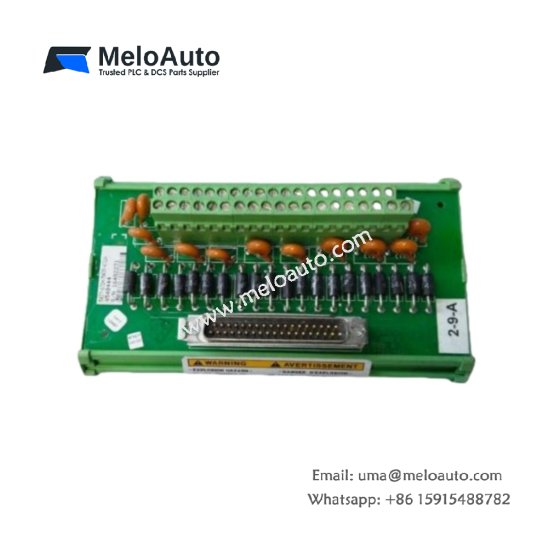 The Woodward 5437-672 is a NetCon Field Terminal Module for turbine control systems, featuring a 24V DC input, LED display, and 37-pin connectors.