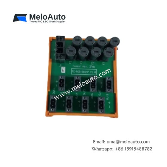 The Honeywell FC-PDB-0824P provides 24V DC power, supporting 8 outputs with 2 A per output, suitable for industrial automation systems. The Honeywell FC-PDB-0824P provides 24V DC power, supporting 8 outputs with 2 A per output, suitable for industrial automation systems.