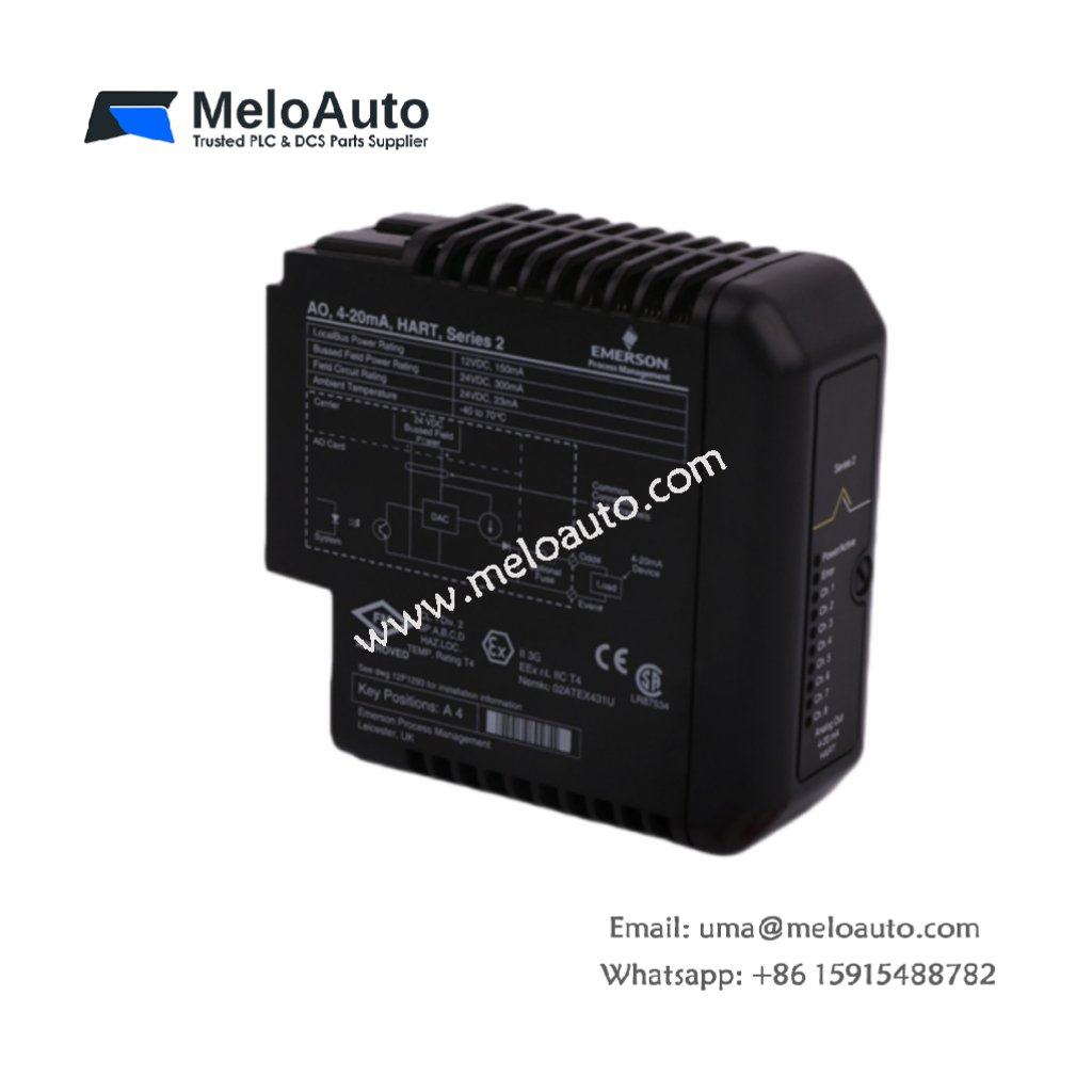 Emerson KJ3221X1-BA1 12P2531X082 Analog Output HART Module