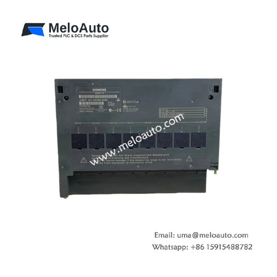 The Siemens 6ES7431-0HH00-0AB0 is a SIMATIC S7-400 analog input module offering 16 AI channels, 13-bit resolution, and 20 ms conversion time.