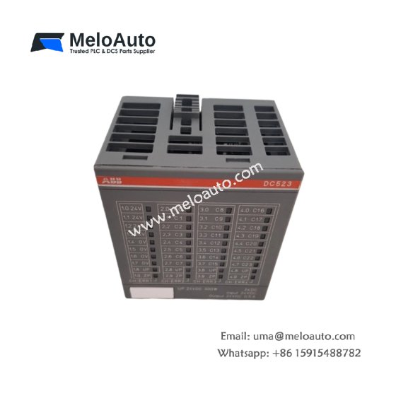 The ABB DC523 1SAP240500R0001 is a 24-channel digital I/O module for ABB AC500 PLC systems. Ideal for controlling sensors and actuators in industrial automation.