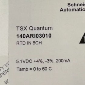 Schneider 140ARI03010 Analog Input Module | 8 Channels, 13-Bit Resolution, Modicon Quantum Series