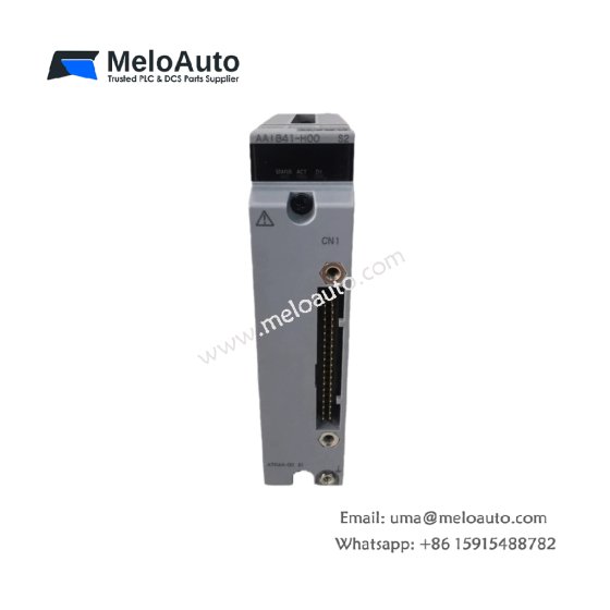 The Yokogawa AAI841-H00 is an 8-channel analog I/O module with HART communication, ideal for industrial automation. It supports 4-20 mA signals, with high accuracy and reliable performance.