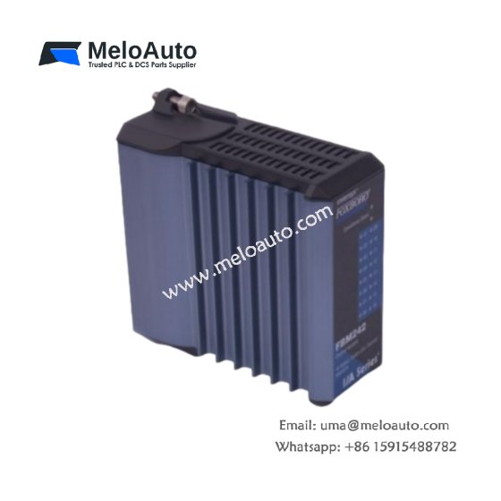 The Foxboro FBM242 Discrete Output Module features 16 isolated output channels, fail-safe configurations, and supports voltages from 15 V DC to 240 V AC, ideal for industrial automation.