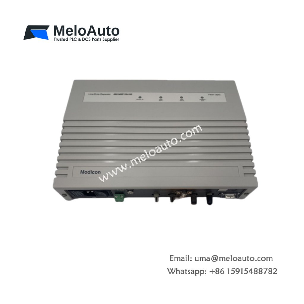 Schneider Electric 490NRP25400 – Fiber Optic Repeater for Modicon Systems