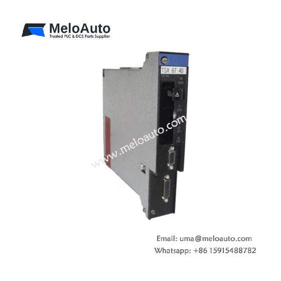 The Schneider Electric TSXP67455TSX6740 is a Modicon TSX 67 Processor Module (CPU), offering high-speed data processing, real-time control, and Ethernet, Modbus, and Profibus support.