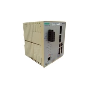 The Schneider Electric 499NOS17100 is a compact Ethernet switch offering 10/100 Mbps resolution and CE certification for reliable industrial networking.