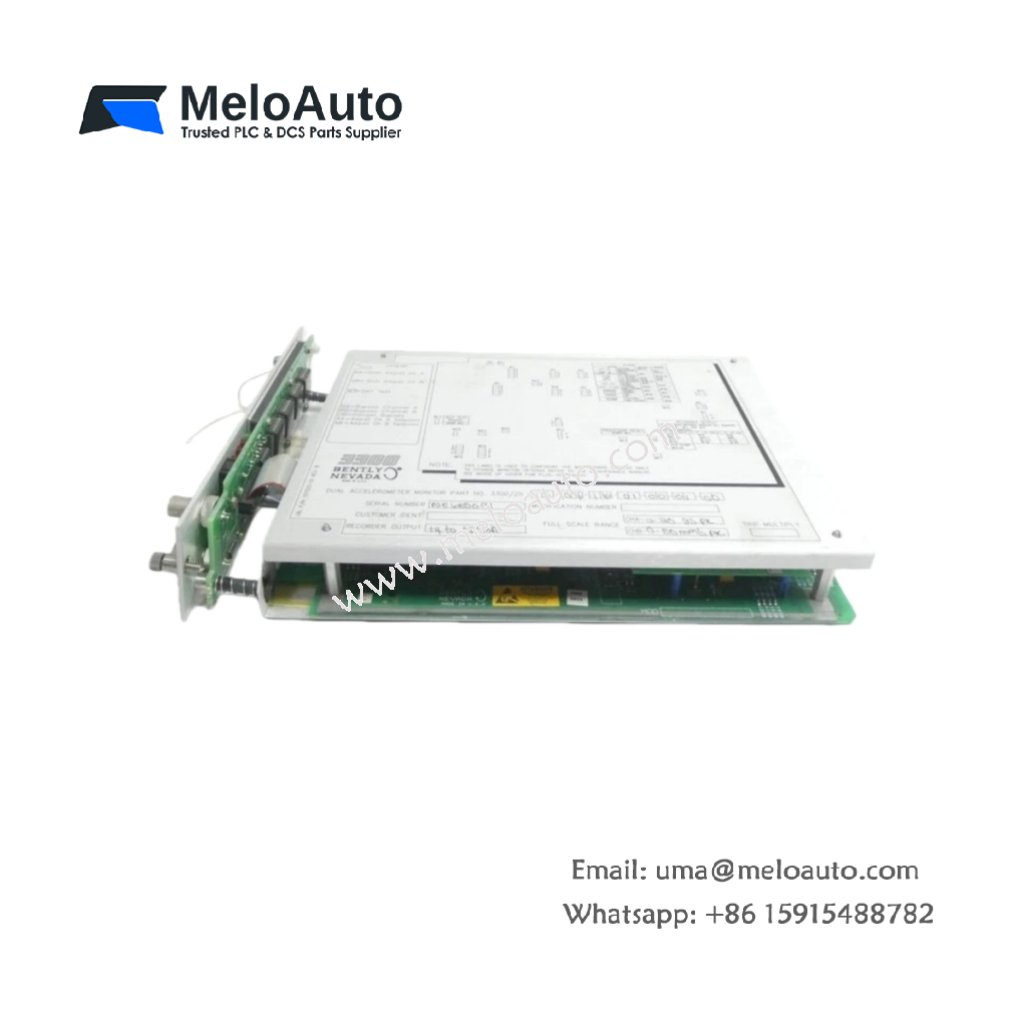 Bently Nevada 3300/25-03-06-06-01-00-02-00 Dual Accelerometer Vibration Monitor