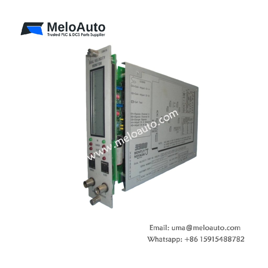 Bently Nevada 3300/55-01-04-02-02-00-00-05-00 | Dual Velocity Vibration Monitor