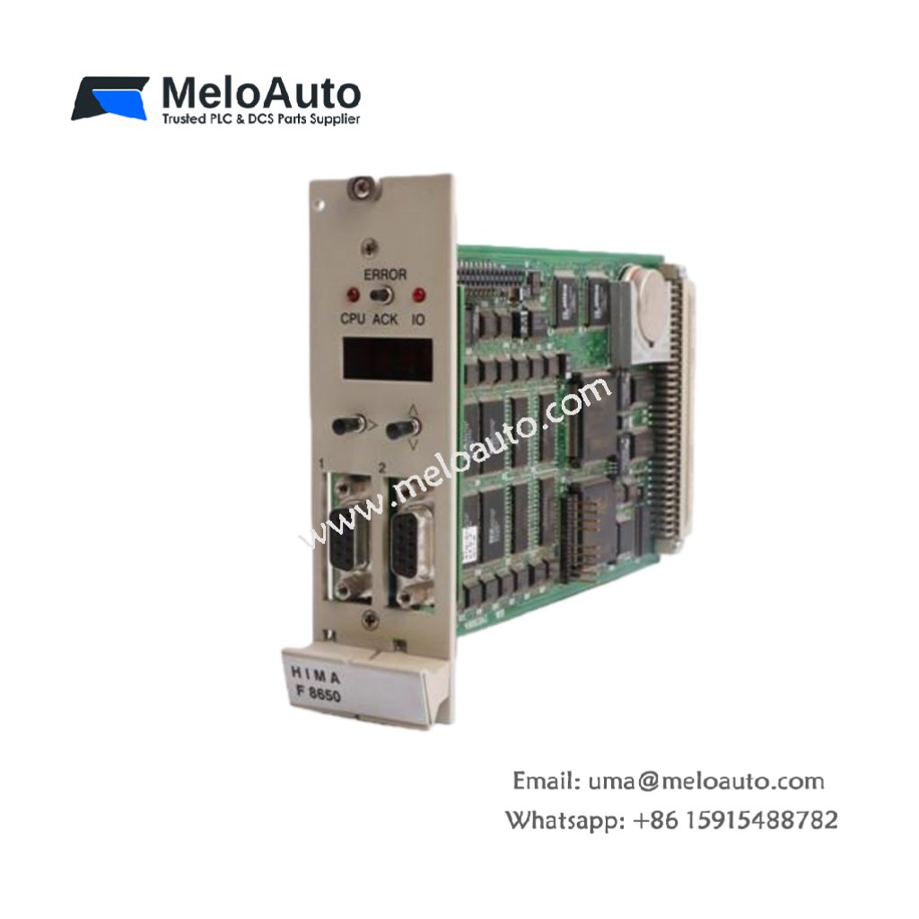 HIMA F8650 | Central Module with Dual Microprocessors for Safety Systems