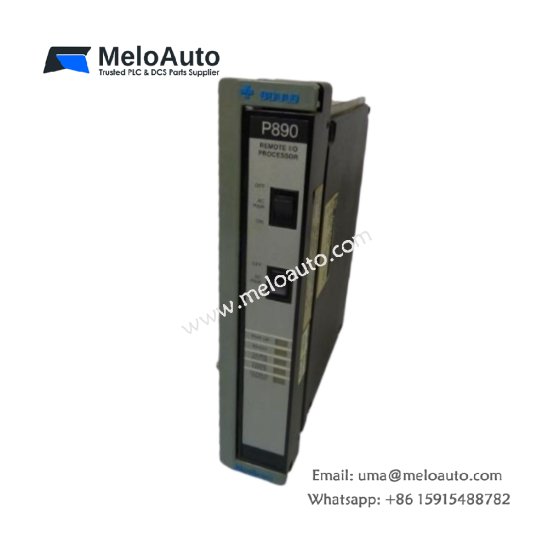 Discover the Schneider AS-P890-000 Remote I/O Processor with integrated power supply, half-duplex ASCII ports, and full compatibility with 800 Series I/O modules.