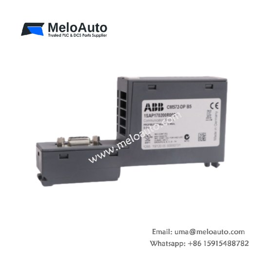 The ABB CM572-DP 1SAP170200R0001 is a PROFIBUS-DP Master communication module for ABB AC500 PLC systems, supporting speeds up to 12 Mbit/s. It offers reliable industrial automation control.