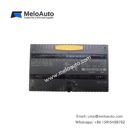 The GE IC200MDD843 offers 10 inputs and 6 outputs, with a maximum response speed of 10ms. Ideal for industrial automation.