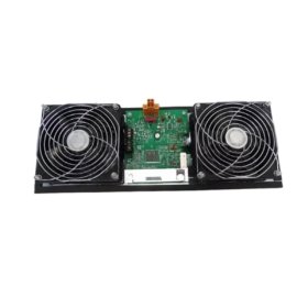 The Honeywell 51454416-700 8U Cabinet with fan top panel offers optimal cooling and rack compatibility for control systems in industrial automation.