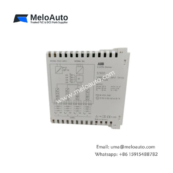 The ABB AI923 Analog Input Module supports 4-20mA, voltage, thermocouples, and RTDs for precise data acquisition. Compatible with ABB S900 and AC800M PLCs.