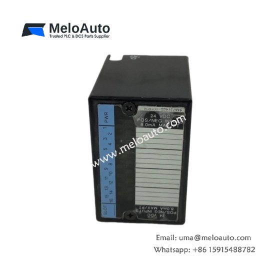 The GE IC670MDL640 16-point input module offers 24VDC operation, 7.5 mA per point, and fast 6 ms response time. Ideal for Field Control systems.