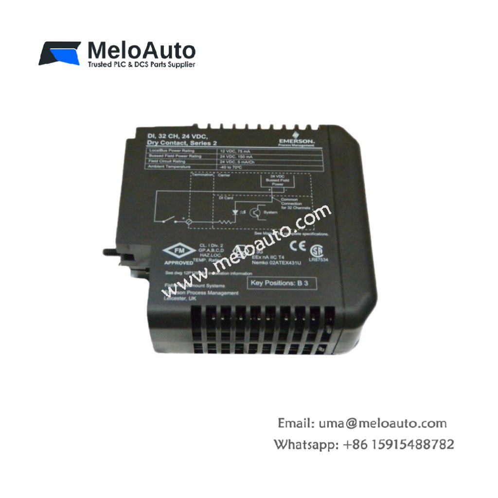 Emerson DeltaV KJ3203X1-BA1 Discrete Input Card