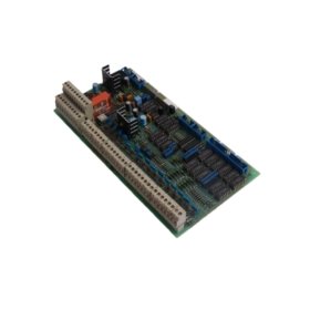 The ABB DSTX120 57160001-MA terminal block offers 120 connection points, supporting wire routing, signal, and power distribution in industrial control systems.