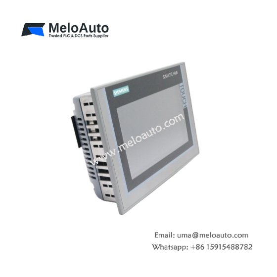 The Siemens 6AV2124-0GC01-0AX0 is a 7-inch SIMATIC HMI panel with a TFT display, 800 x 480 resolution, and 16M colors for precise, touch-based operation.
