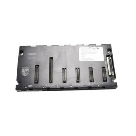 The GE IC693CHS397 5-slot CPU baseplate supports Series 90-30 I/O and specialty modules. Includes one CPU slot, four I/O slots, and one power supply slot.