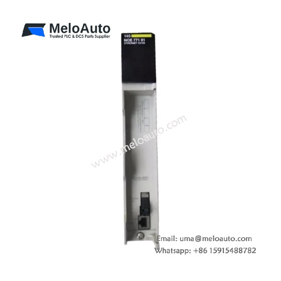 Discover the Schneider Electric 140NOE77101C Ethernet network module. Supports Modbus TCP/IP, 10/100 Mbps, fiber optic interface, and provides diagnostics and bandwidth management.