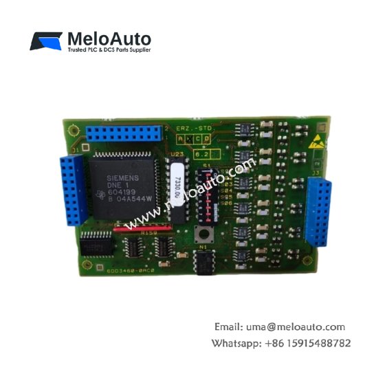 The Siemens 6DD3460-0AC0 is a Pulse Sensor and Temperature Transmitter Module, compatible with SIMADYN D systems and PT10 temperature probes for industrial automation.