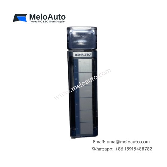 The GE IC694ALG442 is a versatile RX3i PACSystem analog I/O module with configurable input/output channels, 12-bit resolution, and hot-swap functionality.