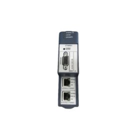 The GE IC695ETM001-HT Ethernet Transmitter Module features dual 10/100 Mbps Ethernet ports, RS-232 serial communication, and hot-swappable design for PACSystems RX3i.