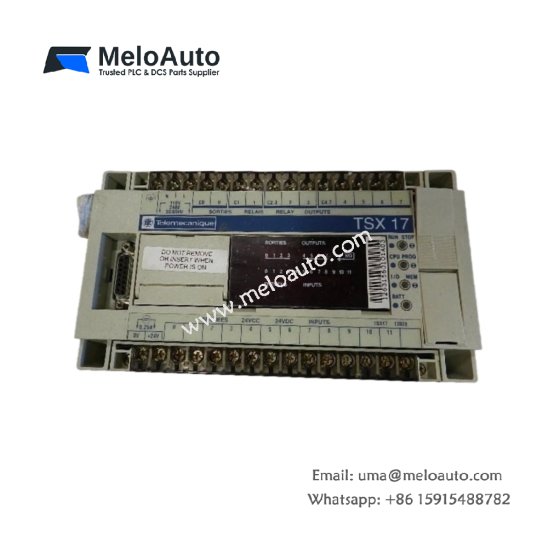 The Schneider TSX1712028 PLC module offers 20 I/O connections, a wide voltage range, and IP 24 protection for reliable industrial automation.