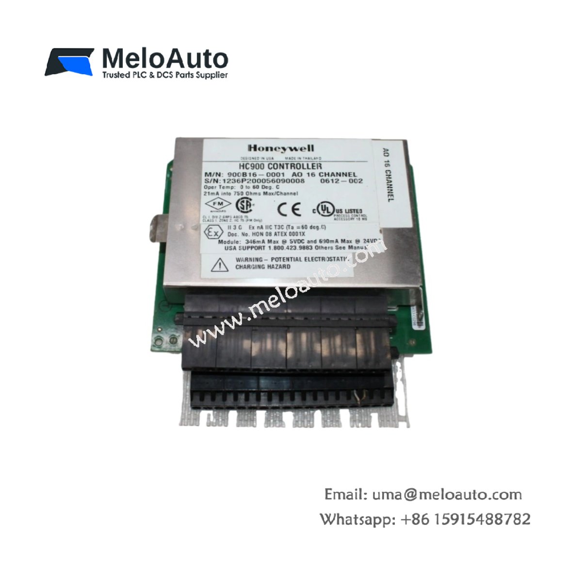Honeywell 900C53-0001 51500189-0012 Analog Output Module