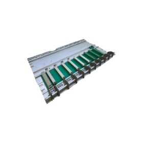 The Siemens 6ES5701-1LA12 Expansion Rack offers 9 slots for SIMATIC S5 systems, supporting S5-115U/F units. Mounts easily on DIN rails and operates on 24V DC.