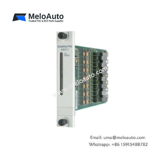 The ABB SPAS011 AO Module offers 14 channels, 12-bit resolution, and versatile output ranges (0-10V, -10V to 0V, 4-20mA), ideal for actuator control and data logging.